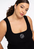 Tank logo rib LOUNGE - black 