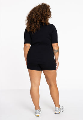 Tee short sleeves rib LOUNGE - black  - #2