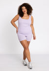 Tank rib LOUNGE - light purple