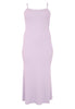 Spaghetti Dress rib LOUNGE - light purple - #4