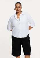 Blouse regular COTTON STRETCH - white - #1