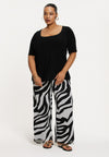 Top flared DOLCE - black