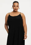 Langes spaghettikleid swing dolce - Schwarz