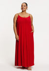 Langes spaghettikleid swing dolce - Rot