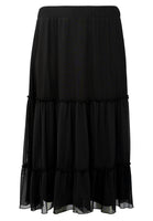 Skirt long mousse HANNELORE - black  - #3