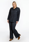Blouse flare DENIM DOLCE - black