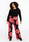 Trousers PETALS - red 