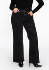Jeans wide leg 5-pockets - black 