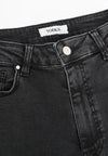Jeans wide leg 5-pockets - black - #2