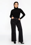 Jeans wide leg 5-pockets - Schwarz