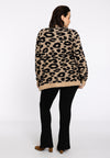 Strickjacke cheeta - Schwarz