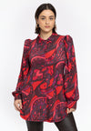 A-line blouse GLORIA - red