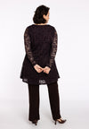 Tunika wide bottom lace - braun