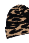 Beanie cheeta - Schwarz