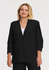 Blazer mit plissierten ärmeln dolce - Schwarz