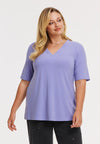 T-shirt A-line DOLCE - light purple