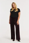 Trousers VELVET - dark red - #2