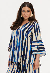 Tunic RIPPLES - blue - #4