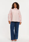 Jeans wide leg 5-pocket-design mit strass - Indigo