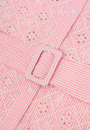 Blouse-dress BRODERIE STRIPES - pink - #4