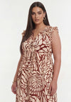 Dress maxi BLOOMPOPPY - dark red