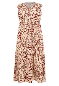 Dress maxi BLOOMPOPPY - dark red - #3