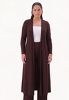 Cardigan extra long UNI DOLCE - brown - #1