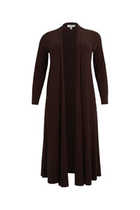 Cardigan extra long UNI DOLCE - brown - #3