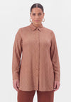 Bluse flare fishbone - mid brown