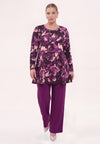 Tunika wide bottom ciclamy - Violett