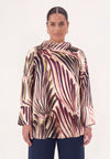 Tunika flare aquarello - multi