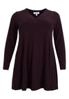 Tunic wide bottom with strass UNI DOLCE - dark purple - #3