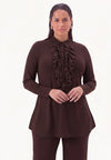 Tunika flare uni dolce - braun