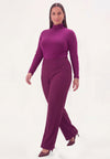 Hose uni dolce plisse - Violett