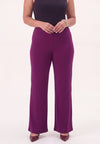 Trousers straight UNI DOLCE - purple 