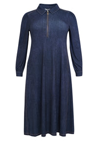 Dress midi DENIM DOLCE - indigo - #3