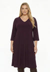Dress midi UNI DOLCE - dark purple - #1