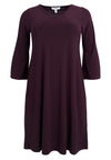 Dress midi UNI DOLCE - dark purple - #3
