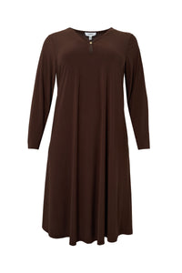 Dress midi UNI DOLCE - brown - #3