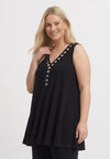 Singlet ausgestellt uni dolce - Schwarz