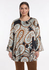 Tunic wide bottom PAISLEY - blue - #2