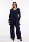 Tunic wide bottom strass UNI DOLCE - blue - #1