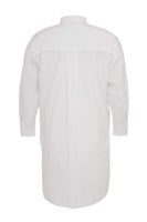 Tunic blouse cotton - white  - #3