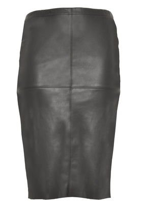 Skirt fake leather - black  - #3