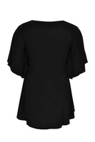 Blouse circle sleeves - black  - #2