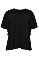 Blouse circle sleeves - black  - #1