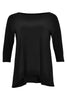 Shirt wide pleat back DOLCE - black - #4