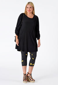 Legging 7/8 LEMON - black - #2