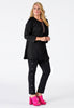 Trousers buttoned INTERLOCK - black 