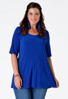 Tunic flare big strass DOLCE - blue - #1